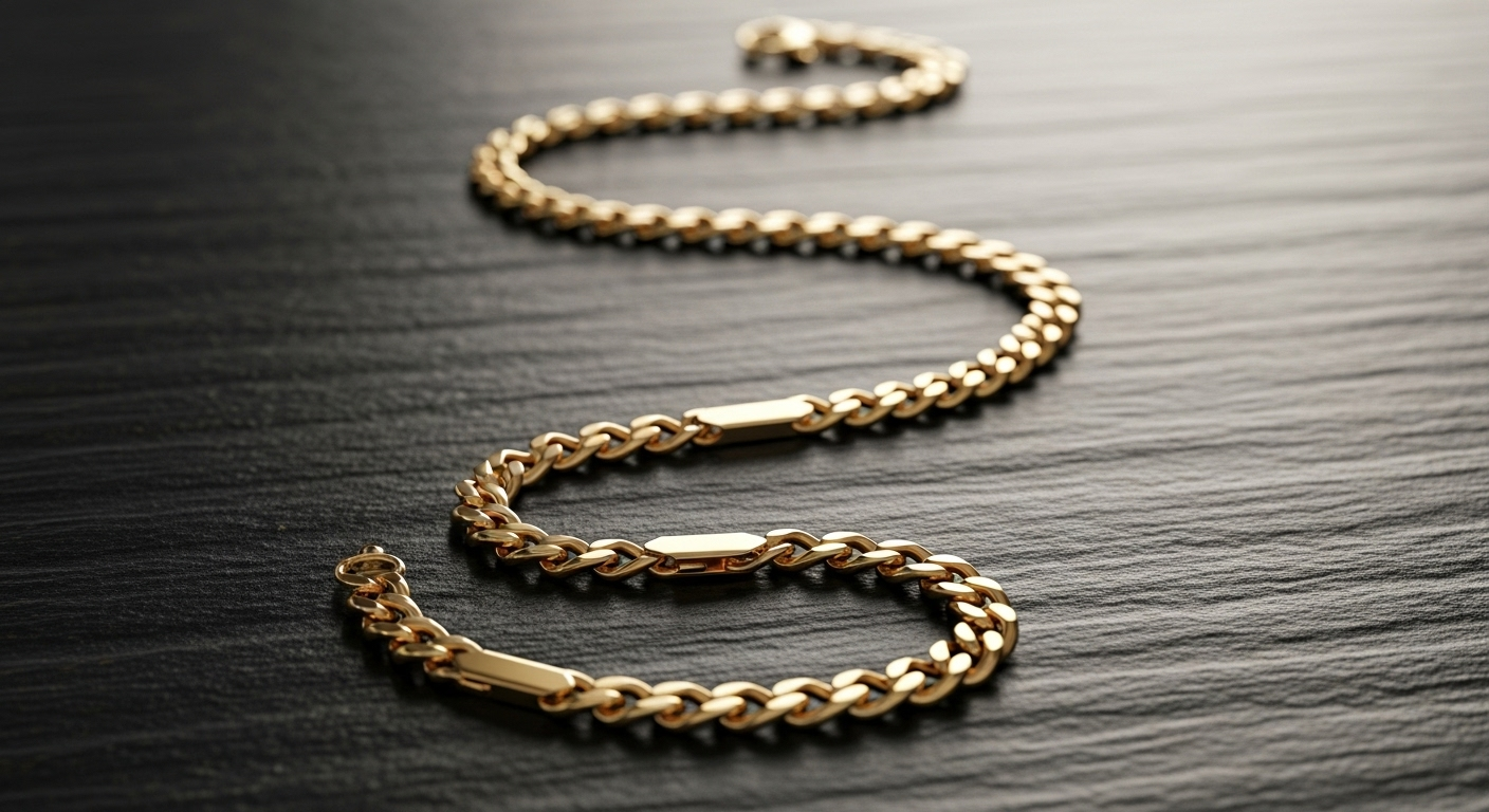 The "Essential" Solid Gold Figaro Chain (3mm) (Replica)
