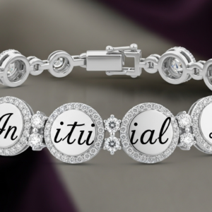 The "Initial" Diamond Disc Bracelet (Replica)