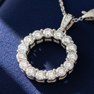 The "Solstice" Diamond Circle Pendant (Replica)