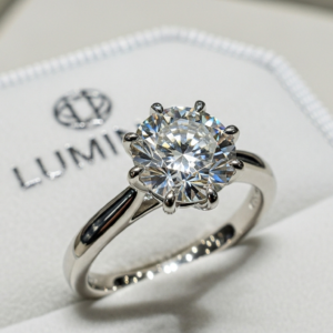 The "Lumina" Lab-Grown Diamond Solitaire Ring (Replica)